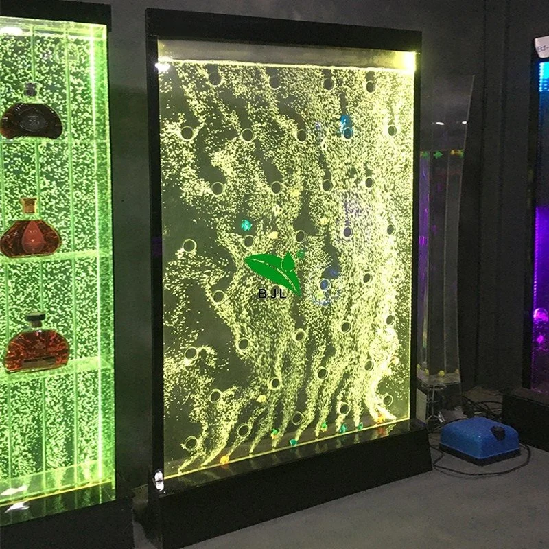 Interior Restaurant bar Decorations LED Glowing Water Bubble Wall Restaurant Furniture