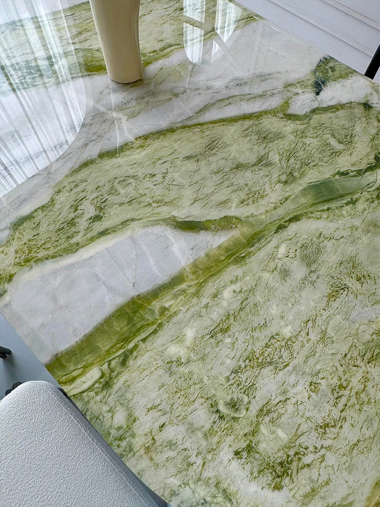 Picture 4: Customizable Waterproof Marble Dining Table, Easy Clean Modern Rectangular Table for Dining & Rest Area
