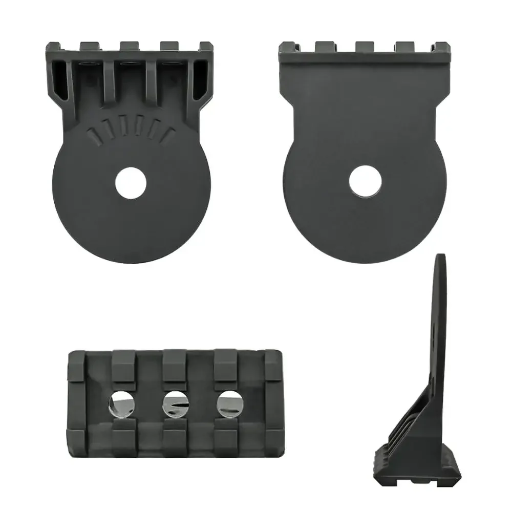 Kit de montaje de linterna táctica para deportes de caza al aire libre, accesorios de plataforma, adaptador de soporte para casco táctico, 2 uds.