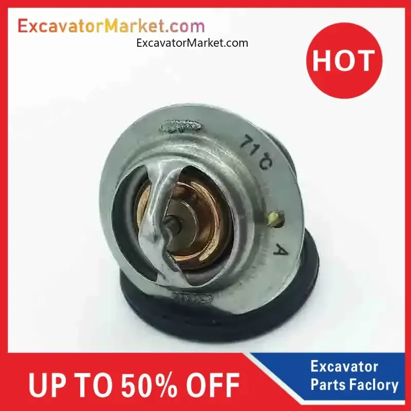 For excavator Excavator for KOMATSU PC56-7 Thermostat Kubota 4D87 Engine Thermostat Thermostat Excavator