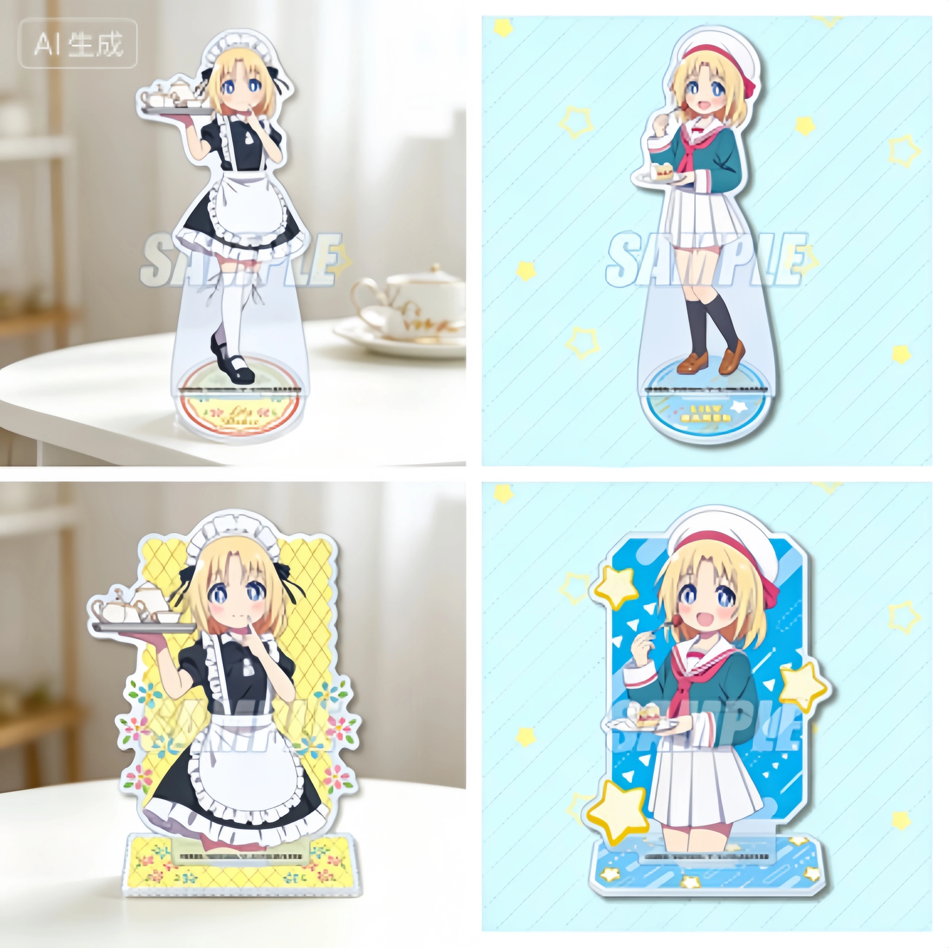 Wholesale Anime Our Last Crusade or the Rise of a New World Acrylic Stand Model Saint Disciple Desk Decor Gifts 15cm  Keychains