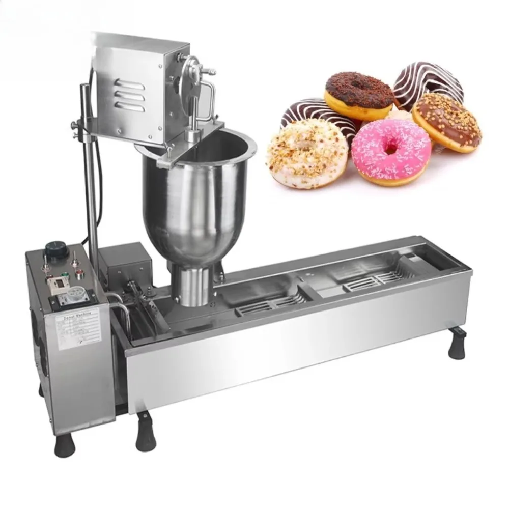 

110V 220V Fully Automatic Commercial Fryer Doughnut Maker with Round Doughnut