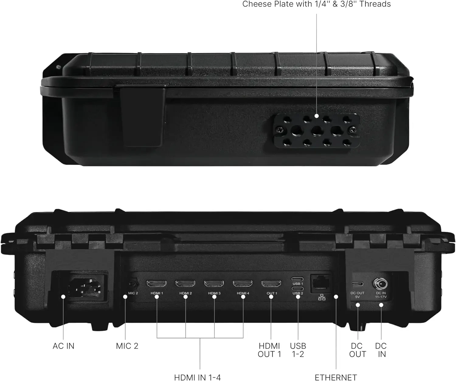 Osee Go Stream Pro All-in-One Deck Video Mixer Switcher Multi Format Live Streaming Switcher w 14inch Screen 4xHDMI Inputs