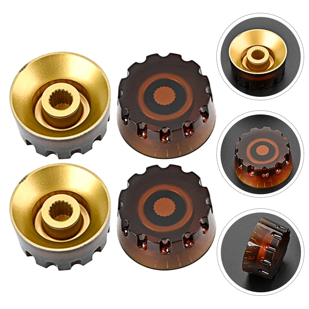 

Bass Control Knob Guitar Volume Knobs Musical Instrument Tuning Tone Buttons Red