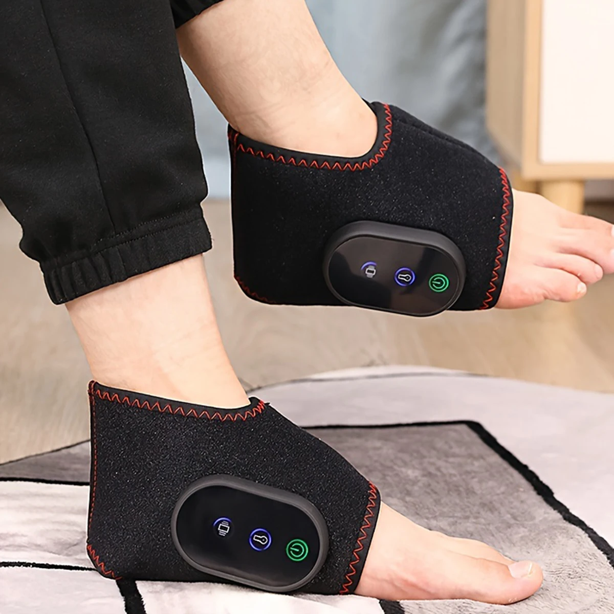 

Rechargeable ankle massager, easy to operate, convenient to use, intelligent timing, vibration temperature sensing, giving gifts