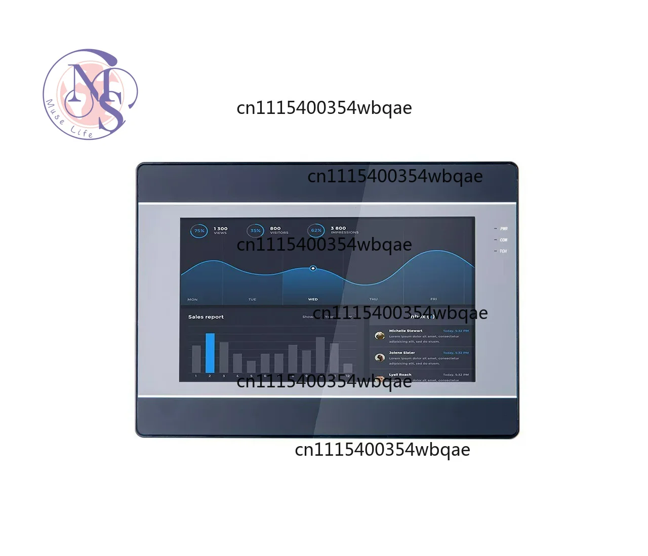 7/10 Inch Color LCD HMI Touch Screen, Serial Port Configurable Human Machine Interface