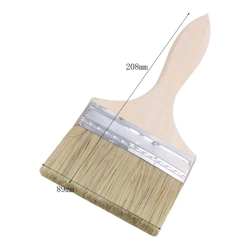 18 Pack Of 4 Inch (89Mm) Paint Brushes And Chip Paint Brushes For Paint Stains Varnishes Glues And Gesso