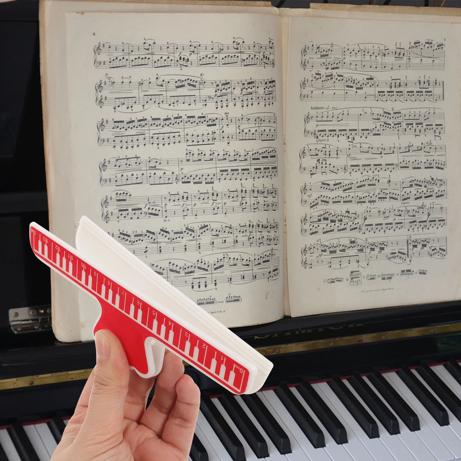 

5 Pcs Book Stand Page Holder Clip Score Clips Clamp Piano Keyboard