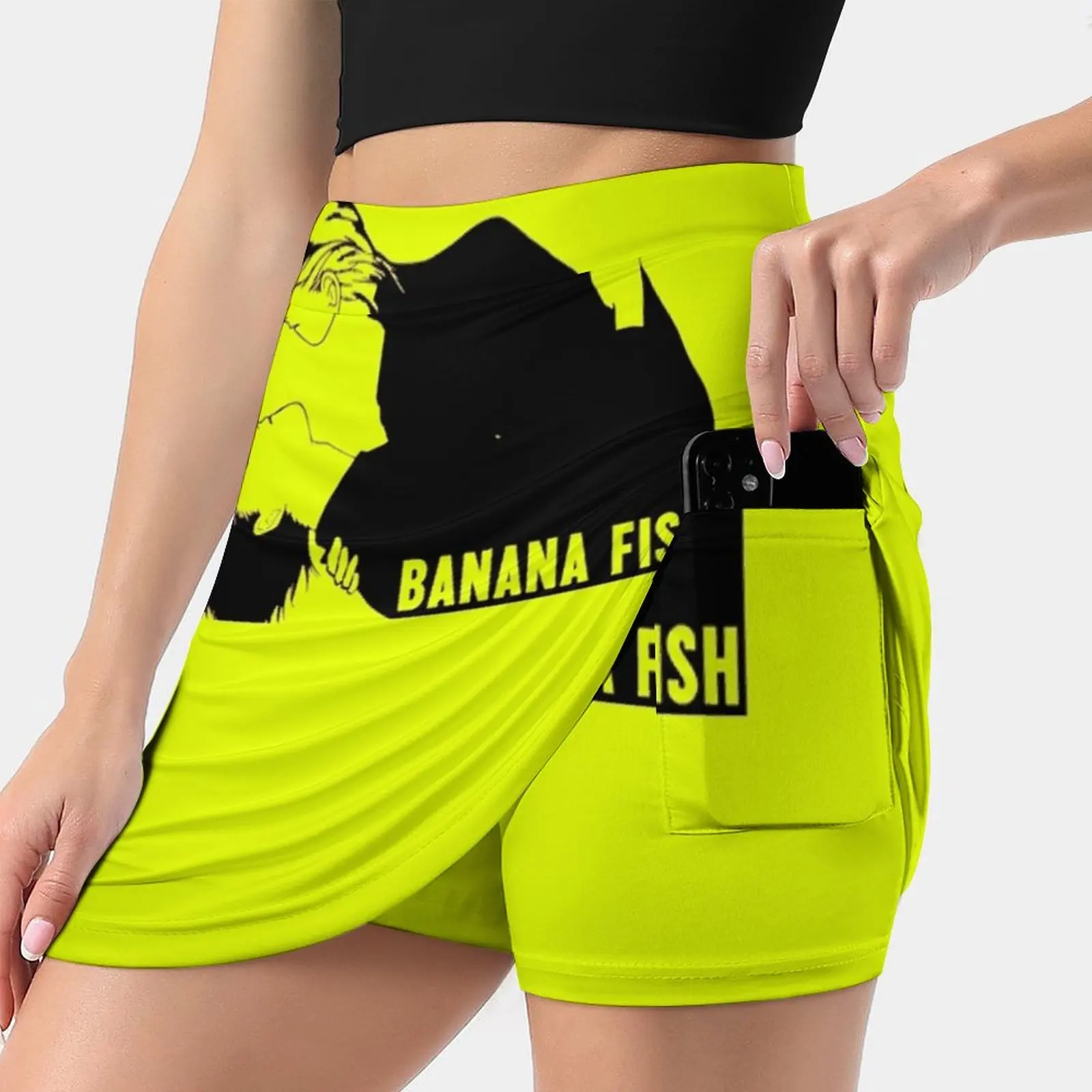 Banana Fish Women Sports Skirt Tennis Golf Dance Fitness Running Yoga Skirts Banana Fish Banana Fish Ash Lynx Eiji Okumura