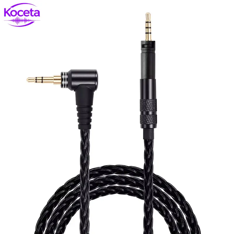 

Кабель для наушников Koceta 3.5 4.4 HiFi с серебряным покрытием из меди для Sennheiser Momentum HD4.30 HD4.40BT HD4.50BTNC HD400S HD458