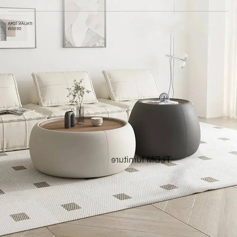 

Круглый журнальный столик в скандинавском стиле для спальни, прикроватный столик, декор для дома, мебель для гостиной