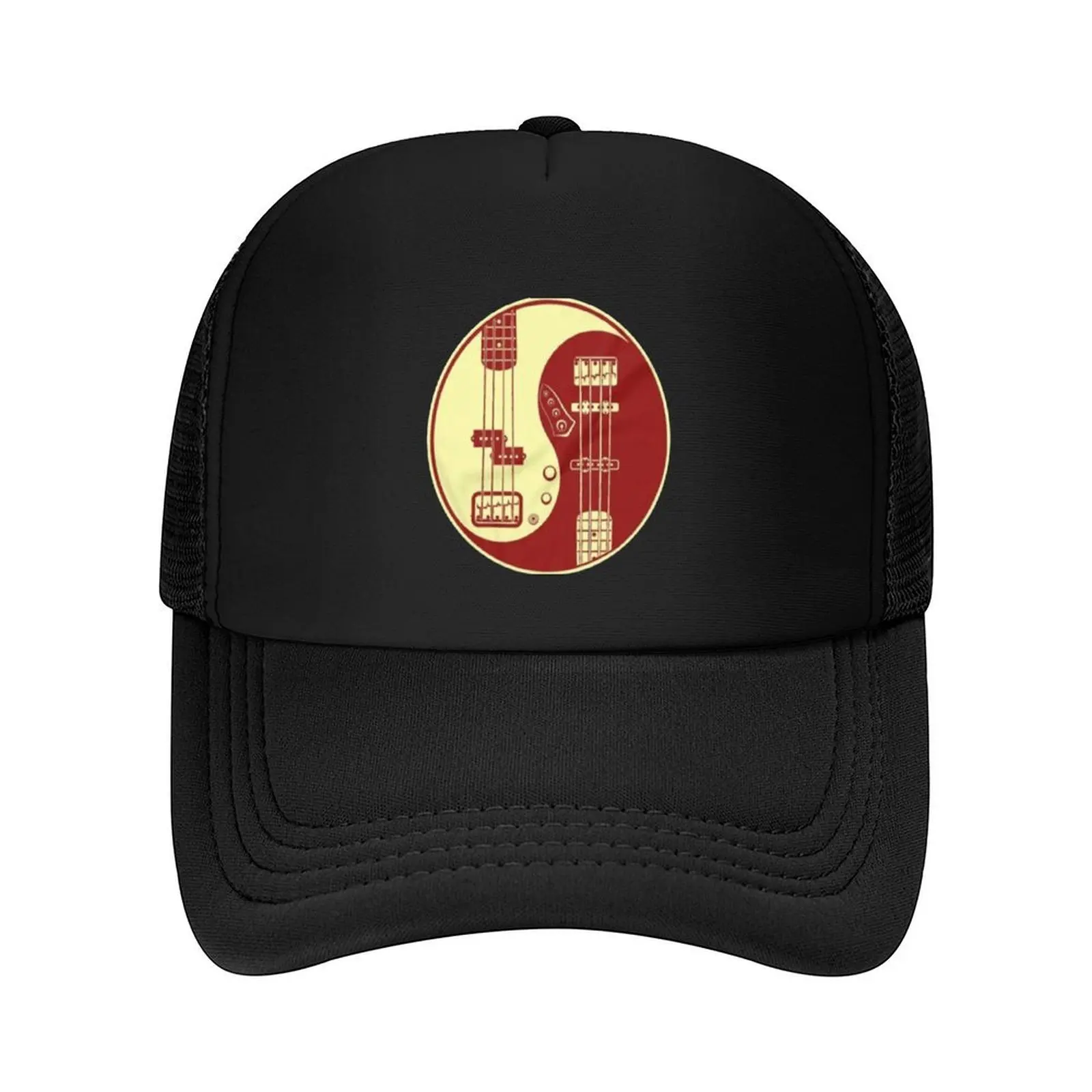 

Yin Yang Bass Guitar, Bass Player Guitar Baseball Cap tactical cap Wild Ball Hat derby hat Streetwear Golf Wear Men Women's