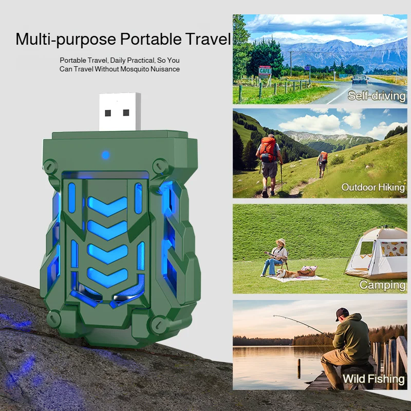 Mini Portable USB Electric Mosquito Repellent 110℃ Constant Heating, Plug Play Electronic Mosquito Killer for Home  Camping Car image 5