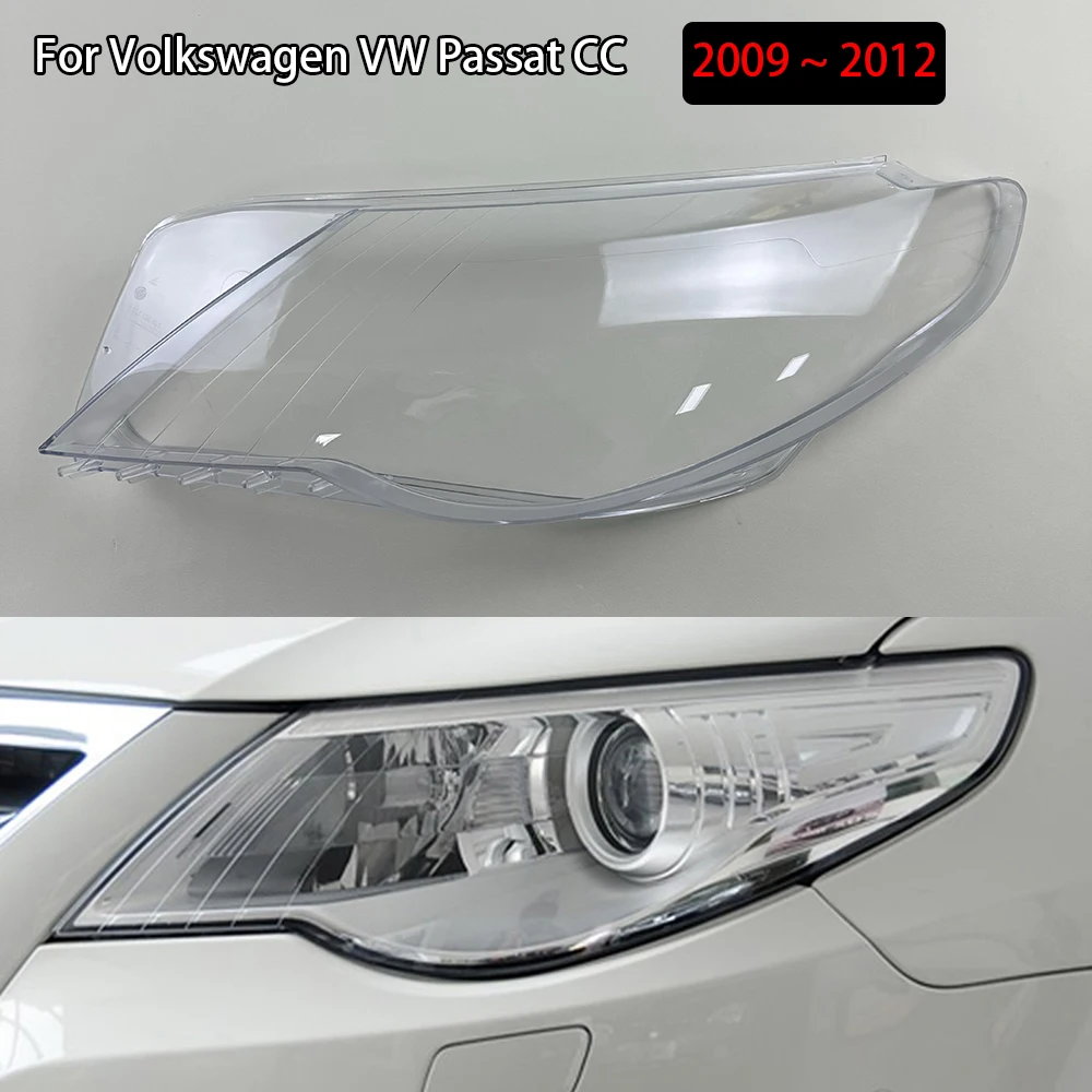 

Front Lampshade Lamp Shell Headlamp Cover Headlight Shade Lens Plexiglass For Volkswagen VW Passat CC 2009 2010 2011 2012