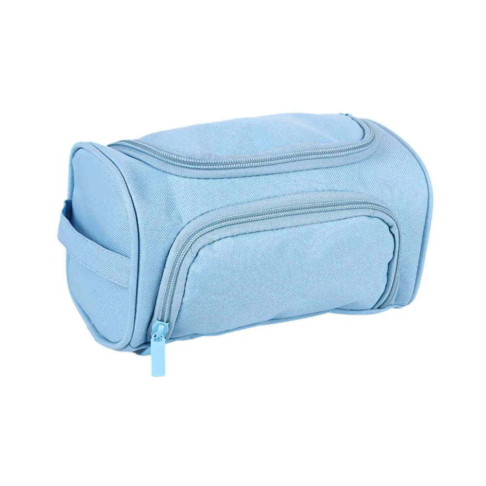 

Durable Oxford Cloth Double-Layer Pencil Case Large Capacity Wear-resistant Pencil Bag with Zipper Stationery Organizer for Home