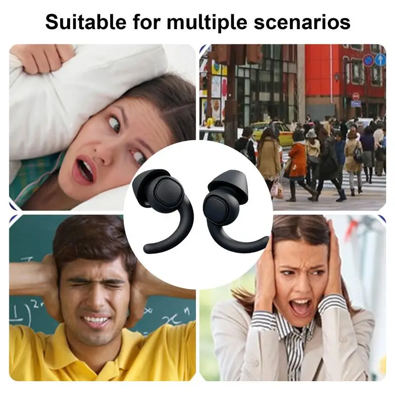 Защита слуха, затычки для ушей, многоразовые затычки для ушей, затычки для ушей с мини-коробкой для хранения, Защита слуха от храпа и работы