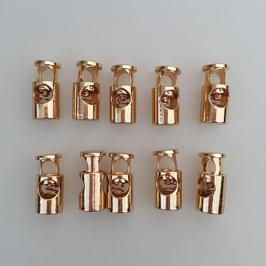 Turtle Shaped Metal Cord End Lock Stopper Single Hole Drawstring Toggle for Luggage Clothing Paracord