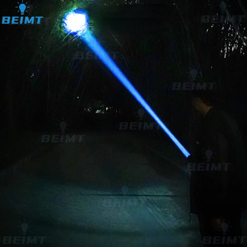 100000LM Ultra Strong Flashlight Outdoor Long-range Ultra Bright Laser Flashlight Laser Cannon Hernia Lamp Extra Long Range