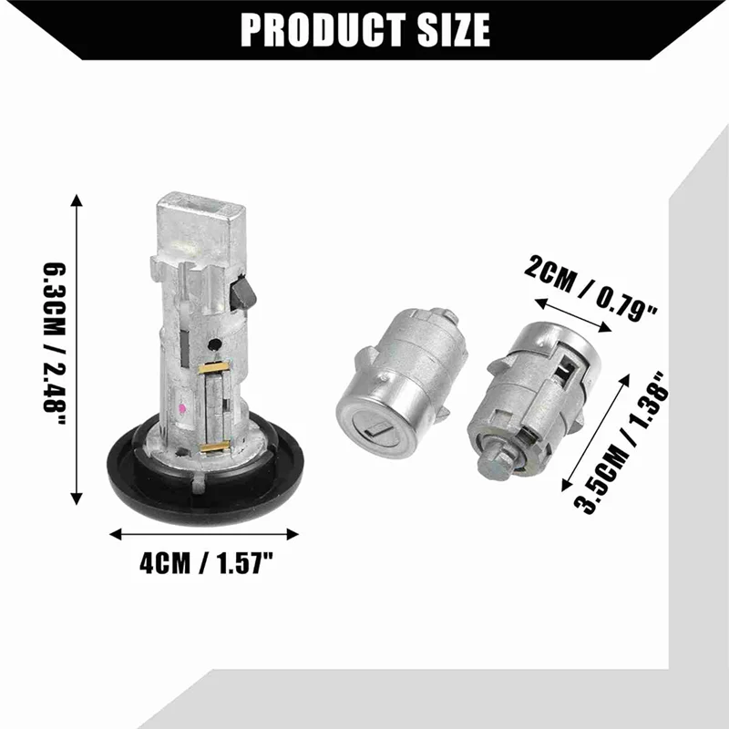 

A23Q-Car Ignition Switch Lock Cylinder Door Lock Kit With Keys 15298924 15034985L For Chevy Silverado 1500 2500 1999-2006