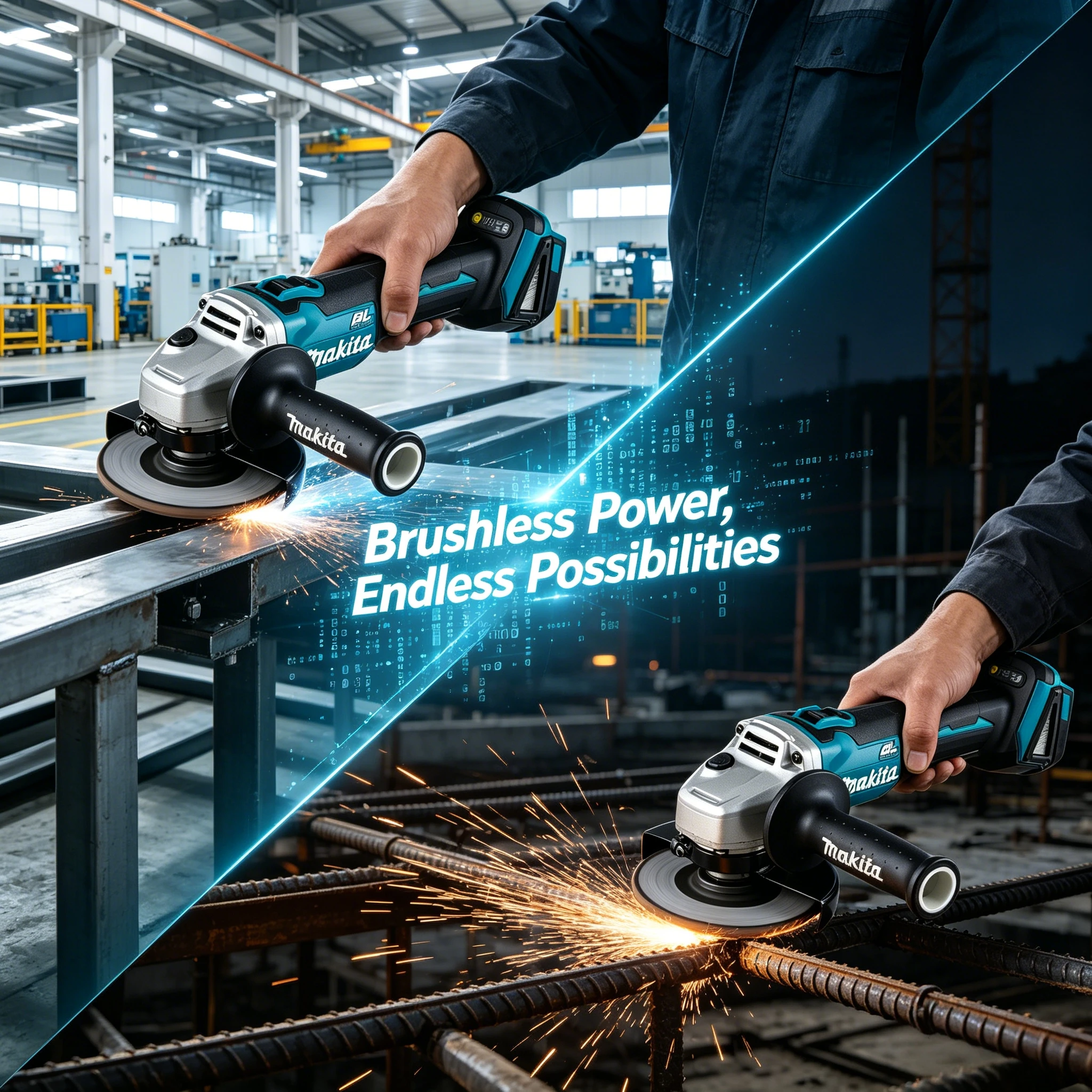

Makita DGA404 18V Brushless Electric Angle Grinder 125mm Cordless Grinder Metal Wood Grinding Polishing Cutting Power Tool