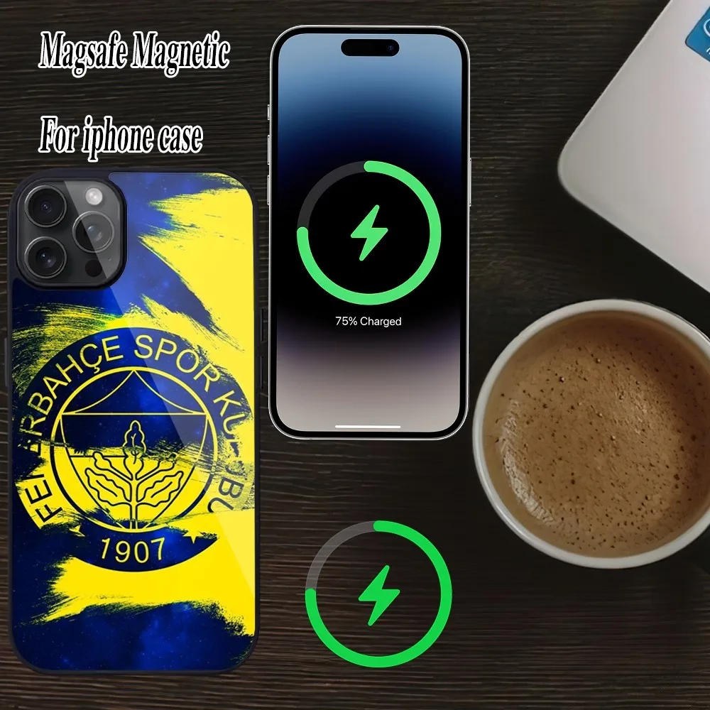 T-Turkey F-Fenerbahce F-Football Phone Case For iPhone Magesafe Magnetic 15 Pro 11 Mini 12 13 14 Max Plus Shell