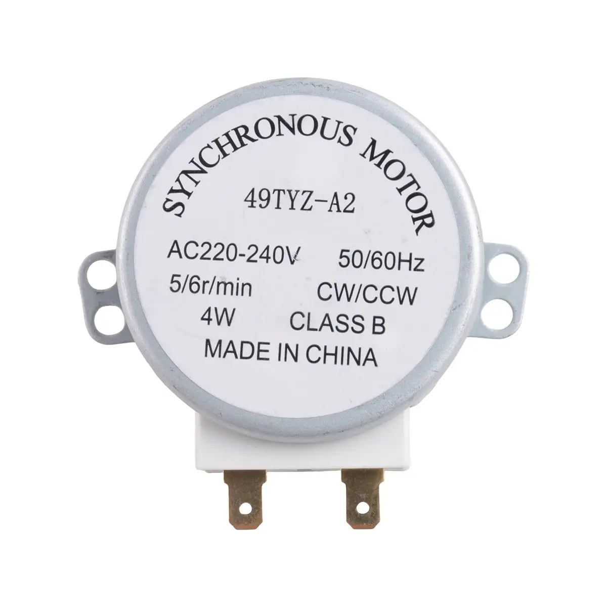 【Motor Parts】 AC 220-240V 50/60Hz 5/6RPM 4W Turntable Synchronous Motor for miniwave Oven