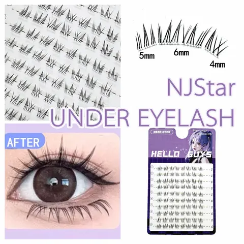 NJStar 속눈썹 연장 개인 속눈썹 전문 메이크업 개별 클러스터 접목 가짜 속눈썹 가짜 속눈썹 Best5