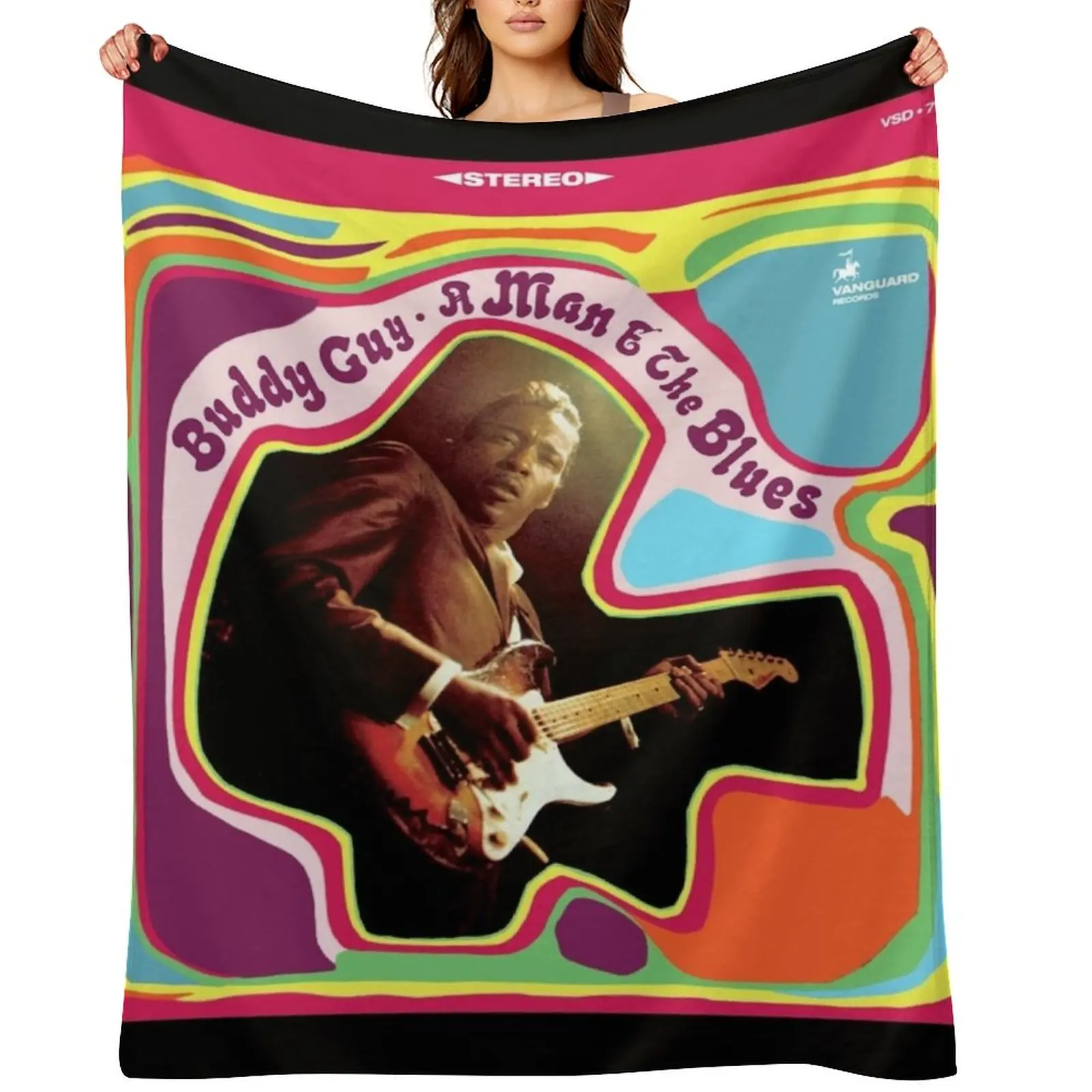 

Buddy Guy A man the blues Throw Blanket Soft Big Weighted Decorative Sofas Luxury Designer Blankets