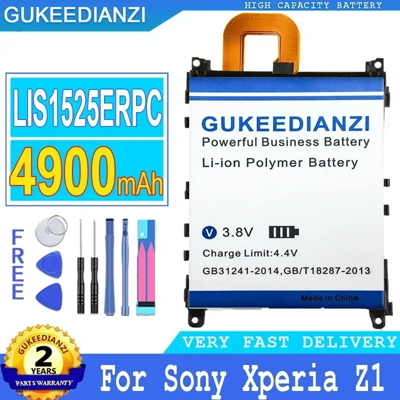 Аккумуляторы для мобильных телефонов большой емкости 4900 мАч для Sony Xperia Z1 L39h Honami SO-01F C6902 C6903 C6906 C6943, аккумулятор для смартфона