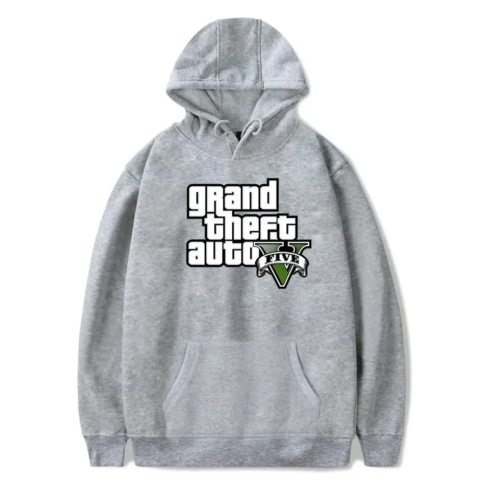 New GTA 5 Grand Theft Auto Men's Hoodie Men's and Women's Fashion Simple Long sleeved Pullover Street Trend Large Y2k Sweatshirt