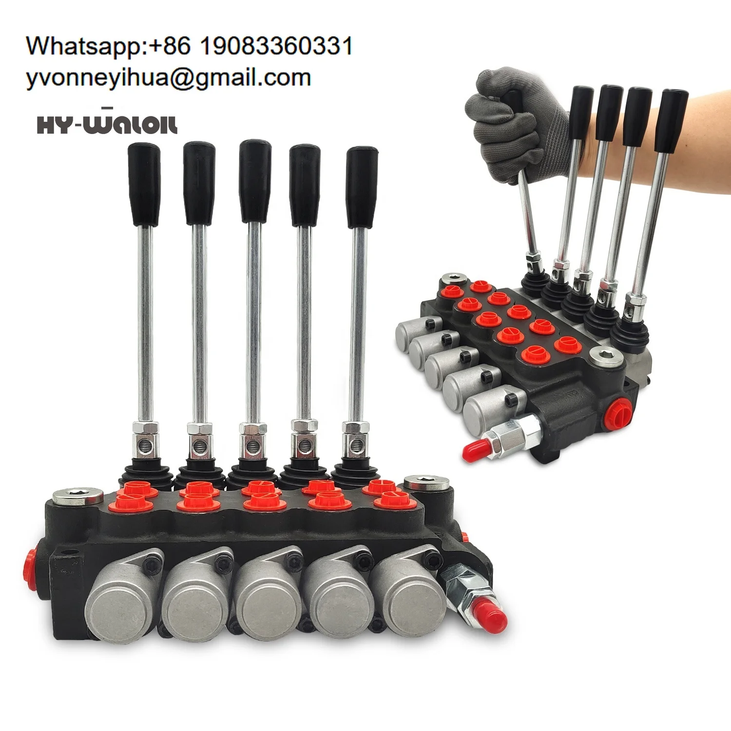 

Hy-Waloil Dump Truck Fully Stocked 5 Spools 40LPM Proportional Hydraulic Directional Control Valves