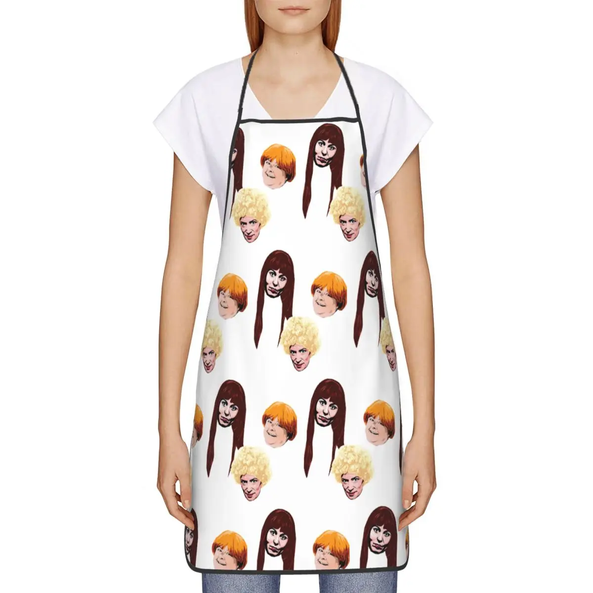 Australian Sitcom Kath & Kim Funny Apron for Women Men Adult Unisex Kitchen Chef Bib Tablier Cuisine Cooking Baking Painting