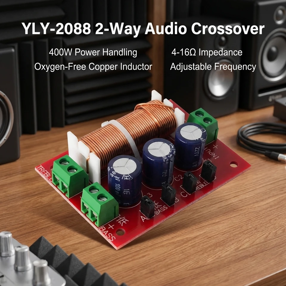 YLY-2088 2-Way Audio Speaker Crossover Filter Module 400W Full
