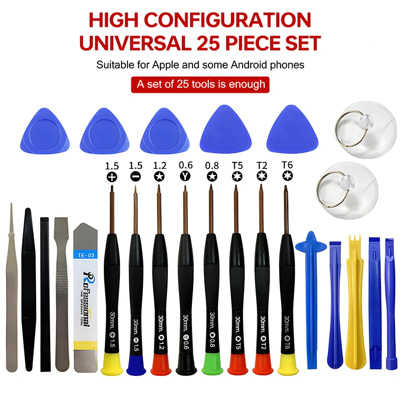 25In1 Multifunctional Disassembly Laptop Screwdriver Kit Tool Bag For iPad iPhone Xiaomi Phone Hand Repair Maintenance Tools Set