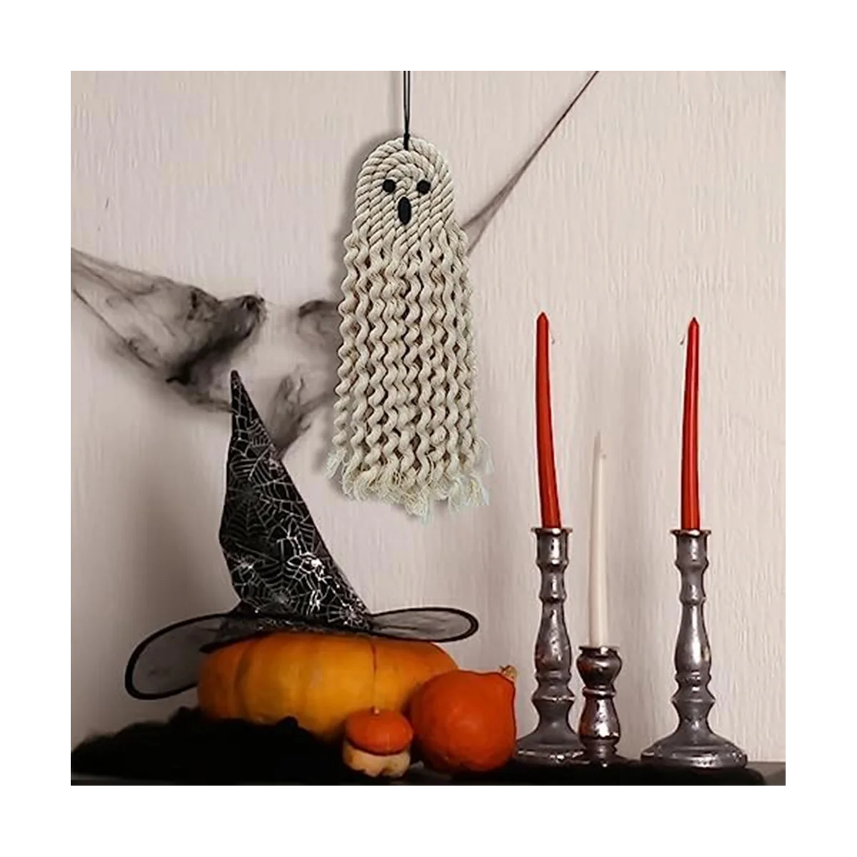 Halloween Scary Decorations,Halloween Hanging Ghost Hanging Skeleton Windsock Pendant for Patio Garden Spooky Party