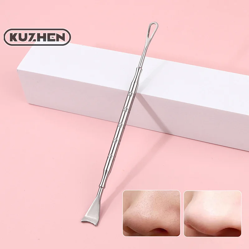 Black Dot Pimple Blackhead Remover Tool Needles For Squeezing Acne Tools Spoon For Face Cleaning Comedone Extractor Pore Cleaner