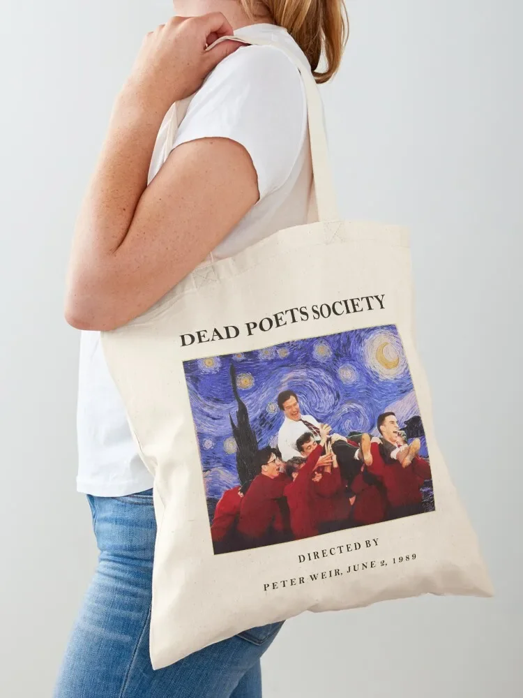 Dead Poets' Society - Darkacademia Tote Bag reusable grocery bags Shopper handbag university shopper bag Tote Bag