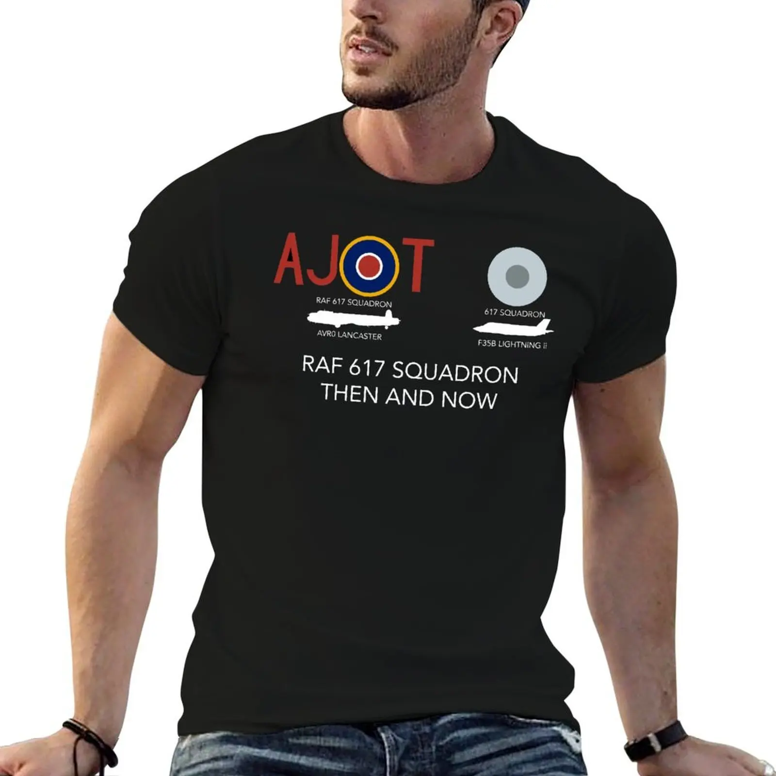 617 squadron then and now T-Shirt t shirt for man 100 percent cotton man t shirts for men casual t shirt for man T-shirt