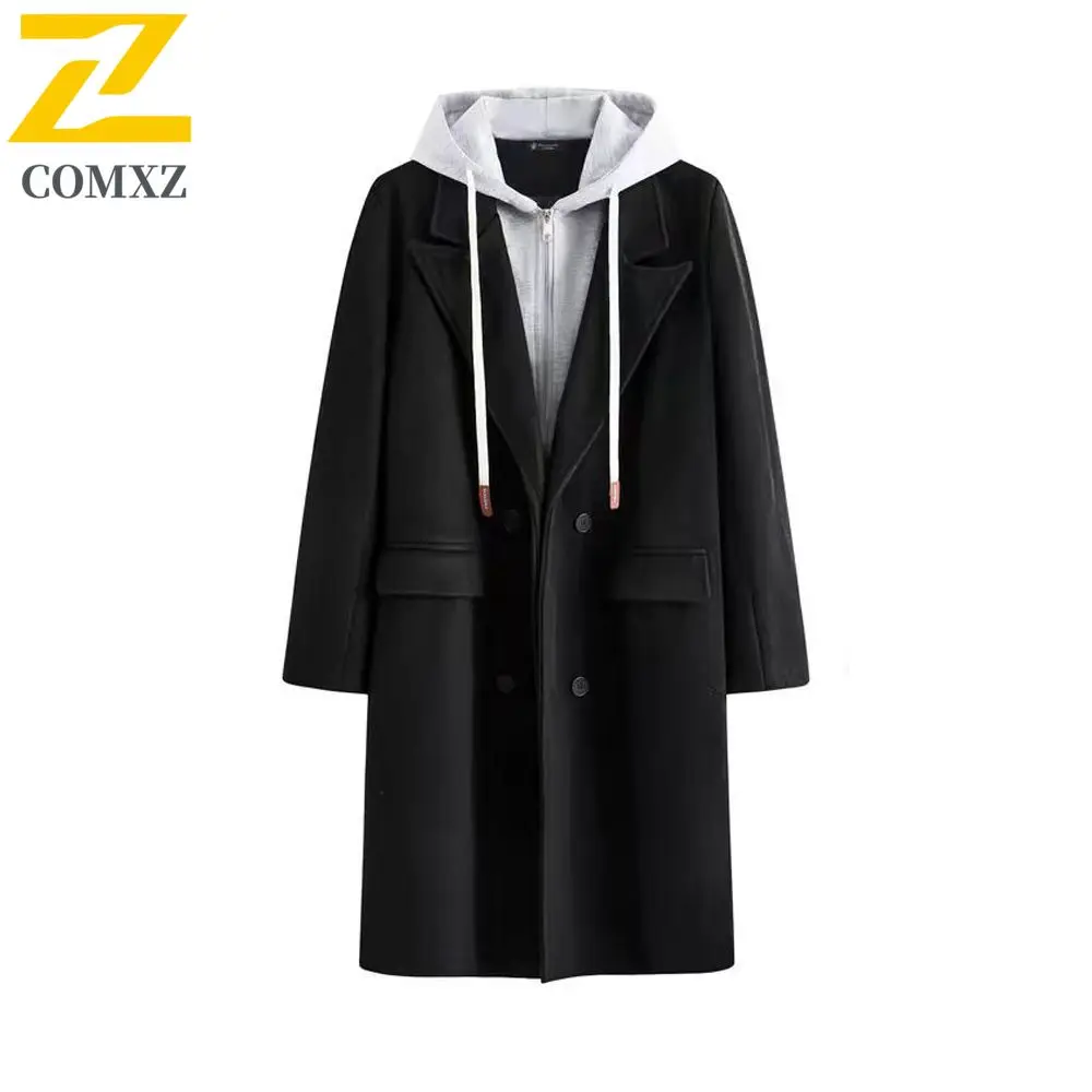 

COMXZ Men Winter Jacket Solid Color Travel Lightweight Design Snow Outing Padded Jacket Street Styling Luxury Feel Padding Coat