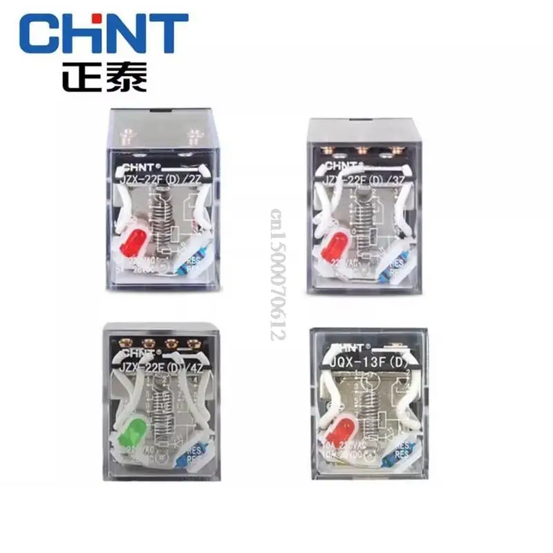 CHINT JZX-22F(D)/2Z 3Z 4Z DC24V AC24V 220V MY2NJ Intermediate Relay Miniature Power Relay Electromagnetic Relay 5A