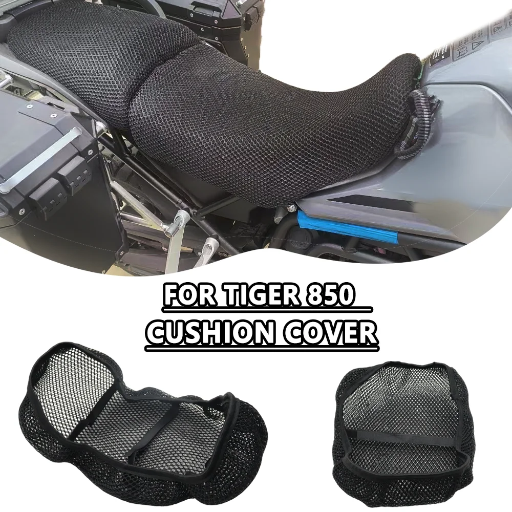 

Для Tiger 850 Sport Tiger 850 сетчатый чехол на сиденье мотоцикла 3D эластичный дышащий термостойкий противоскользящий защитный чехол для мотоцикла