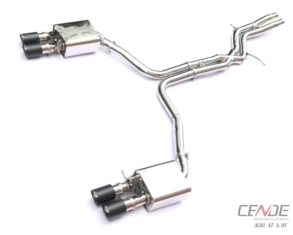 China manufacturer Stainless steel SUS 304 Audi Exhaust for Audi A7 3.0t L4 V6 Tips