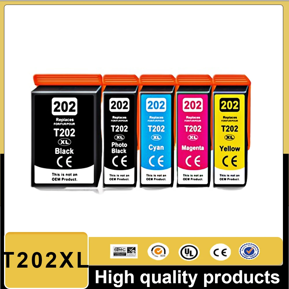 202XL T202XL 202 T02G1 T02H1 خرطوشة حبر متوافقة لإبسون التعبير قسط XP6000 XP6005 XP6100 XP6105 الحبر 1 مجموعة أوروبا