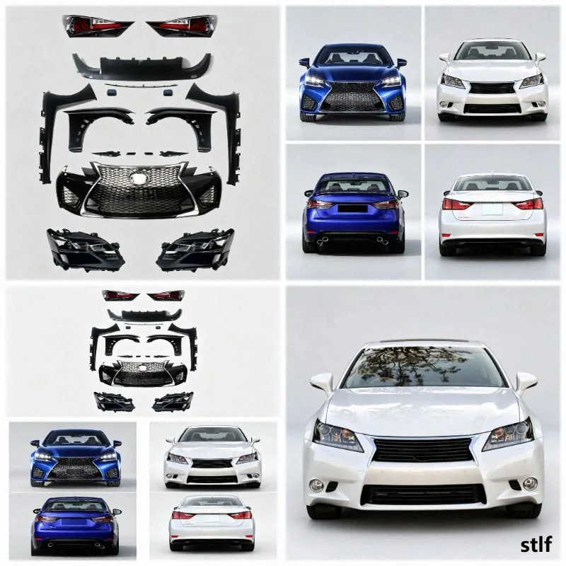 New Sport Front Rear Bumper Clip-on Kit for GS 12/15 Model-year Upgrade to 16 Model-year F Body Kit with Clips