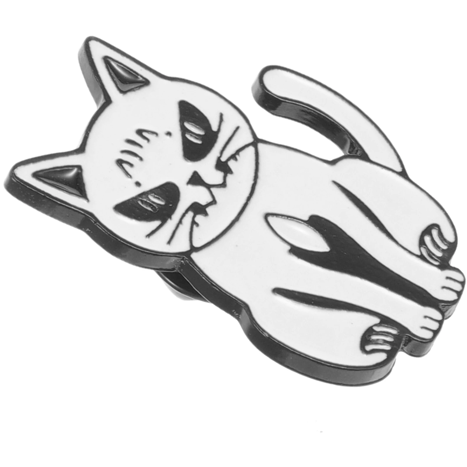 

Cute Cartoon Brooch Funny Metal Cat Pins Zinc Alloy Animal Design for Backpacks Clothing Women Kawaii Cool Lapel Pins