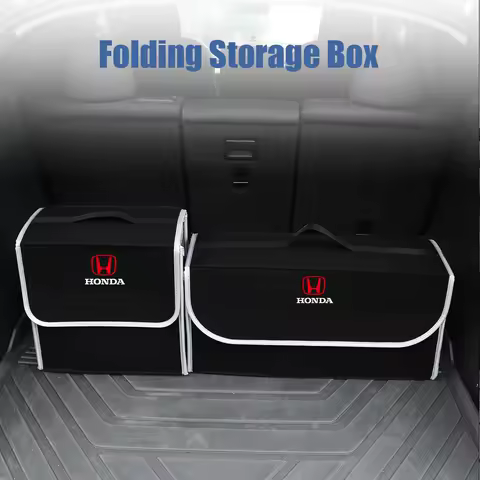 Car Folding Storage Box Car Trunk Organizer Box Auto Storage Accessories For Honda Type R Type S VTEC DOHC Modulo Vezel Legend