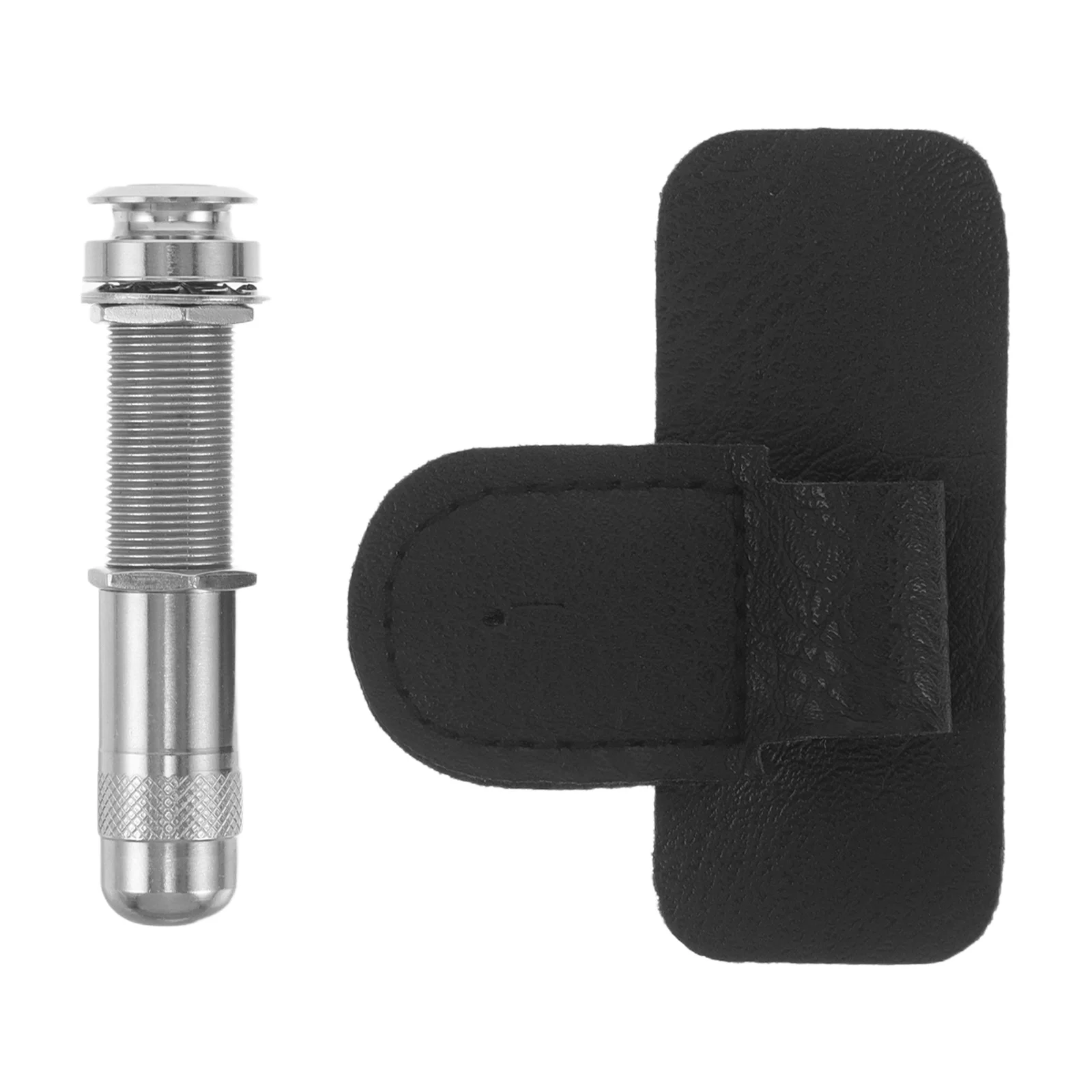 

1Set Threaded Guitar Jack Plug 30Mm Aluminium Endpin Jack Socket Cap PU Sleeve Electric Guitar Accessory Stable Output Guard