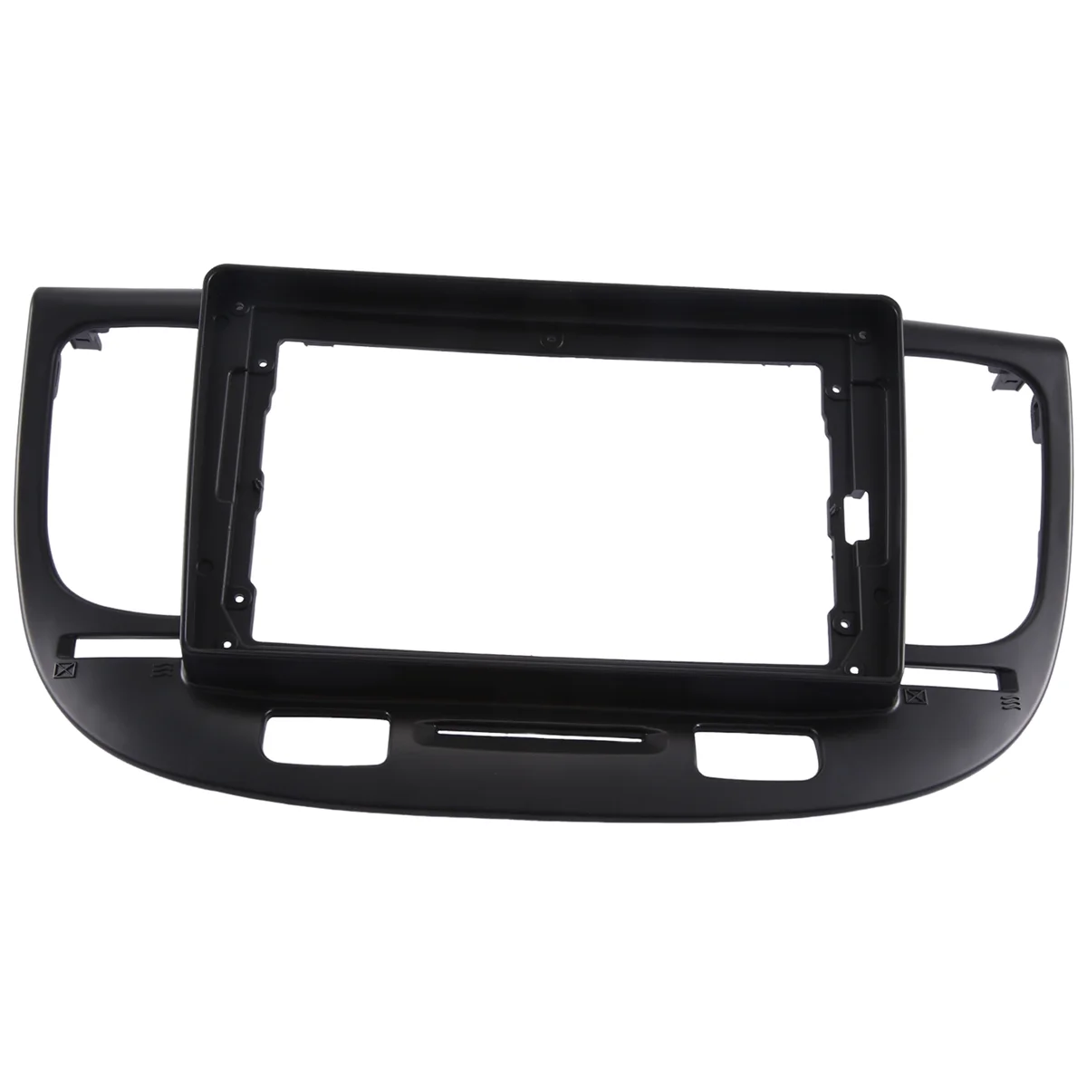 Car Radio Fascia for Kia Rio2 Rio 2 2005-2011 Dashboard Refitting Stereo 9 Inch Car Fascia Panel Trim Kit(Black)