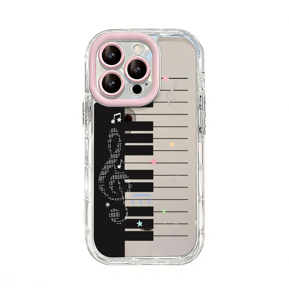 Stilvolle Handyhülle mit Blitzsymbol, Luftkissen und Spiegel für iPhone 16 15 14 13 Pro Max 17 12 11 Pro XR XS MAX 7 8 Plus INS Cover – Detail 12