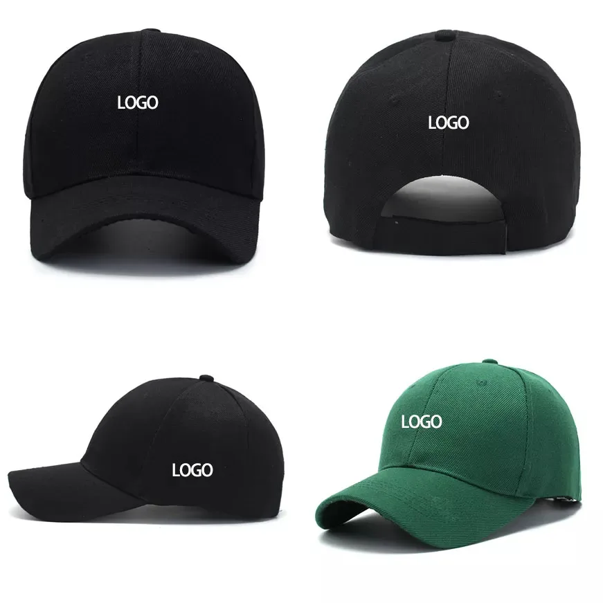 Customize Unisex Caps Embroidered Print Logo Baseball Caps Custom Logo Tennis Cap Men Golf Hats Women Printed Peaked Cap